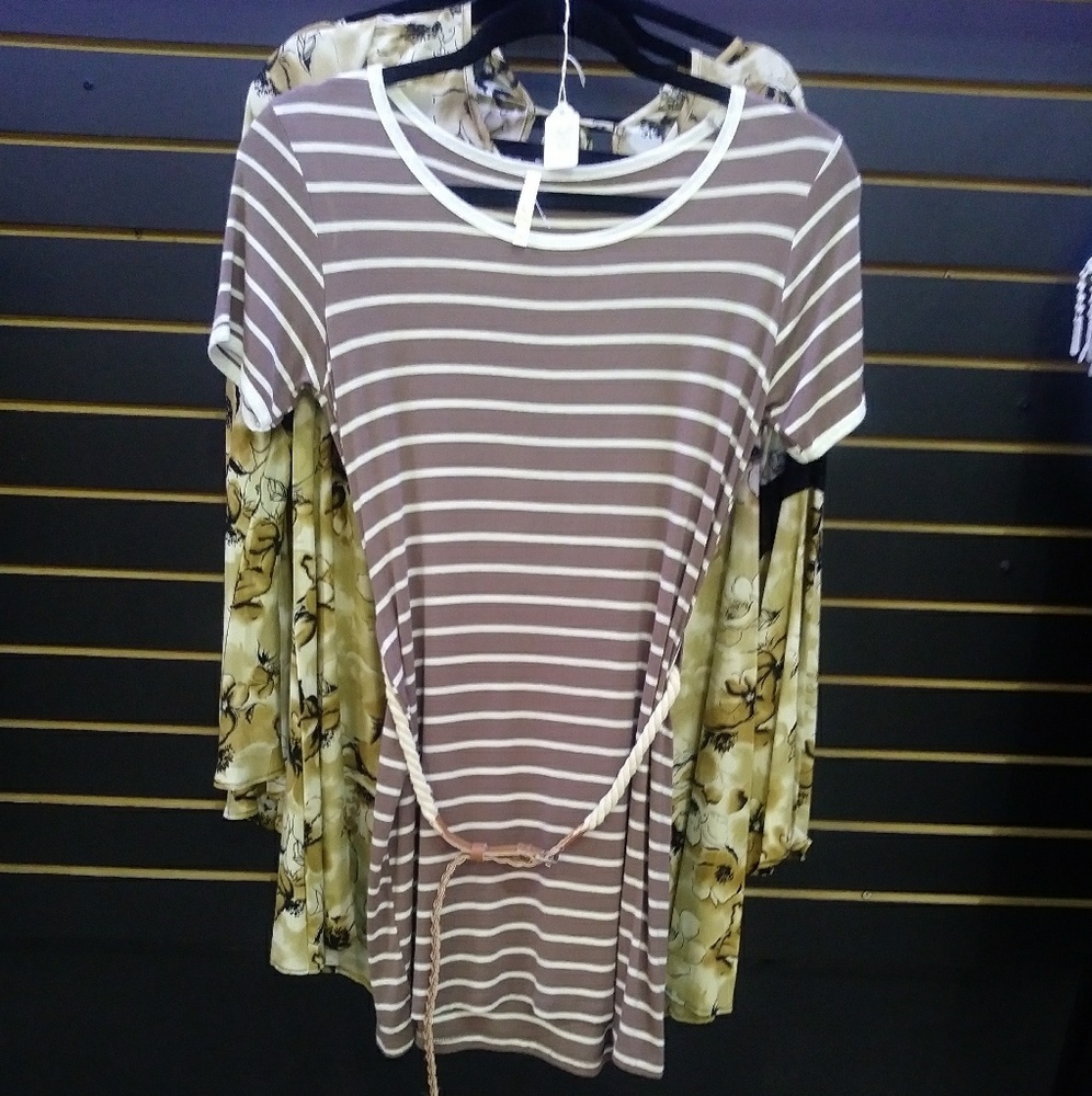 Tee Shirt Dress with Belt